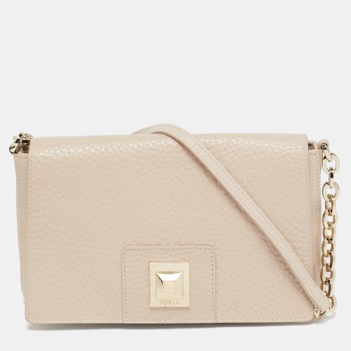 Blush Leather Joann Crossbody Bag - Furla - Modalova