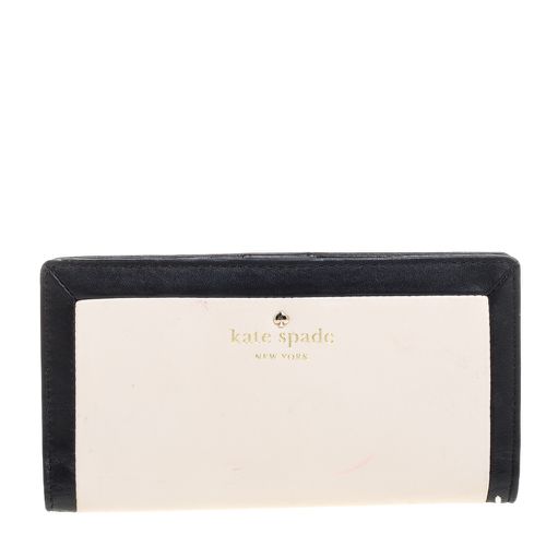 Black Leather Long Bifold Wallet - Kate Spade - Modalova