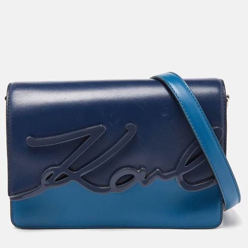 Two Tone Leather K/IKONIK Shoulder Bag - Karl Lagerfeld - Modalova