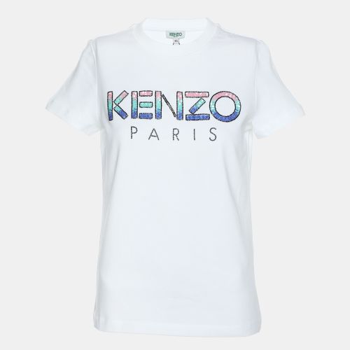 Jersey Sequin Logo T-Shirt XS - Kenzo - Modalova