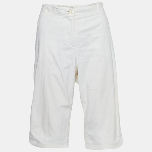 Kenzo Ivory Cotton Long Shorts L - Kenzo - Modalova