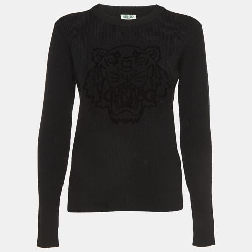 Tiger Patterned Wool Knit Sweatshirt M - Kenzo - Modalova