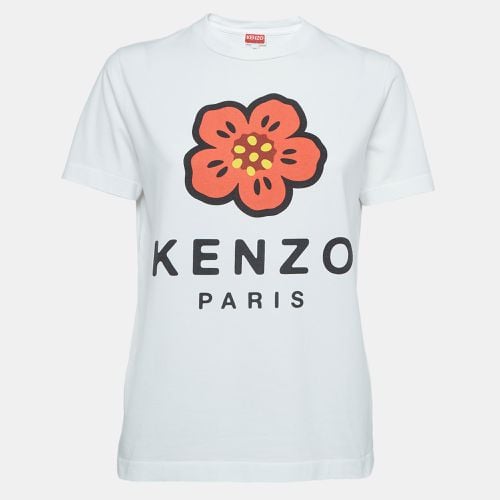 Printed Cotton Knit Top XS - Kenzo - Modalova