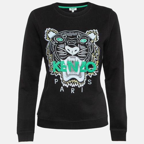 Logo Tiger Embroidered Cotton Sweatshirt M - Kenzo - Modalova