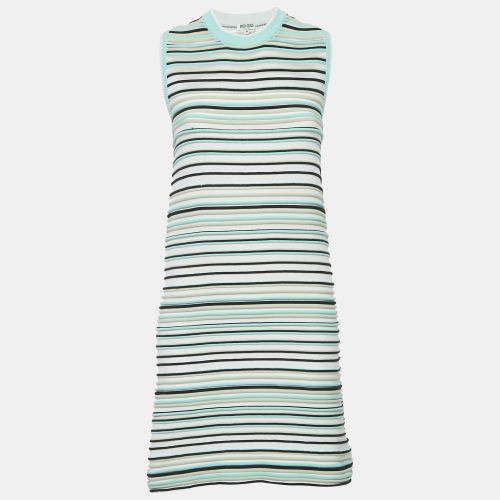 Stripe Textured Knit Mini Dress M - Kenzo - Modalova