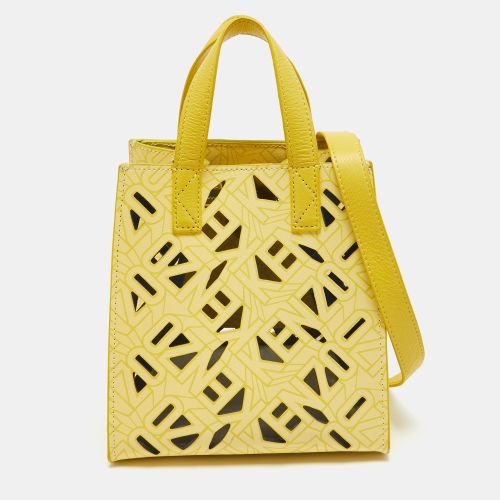 Laser Cut Leather Mini Flying Logo Tote - Kenzo - Modalova