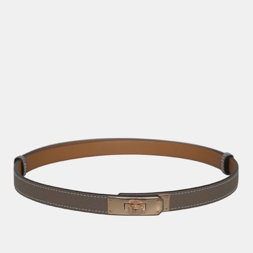 Etoupe Togo Leather Kelly Belt - Hermes - Modalova