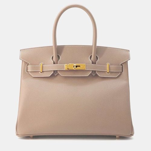 Etoupe Epsom Leaather 30 Birkin Bag - Hermes - Modalova