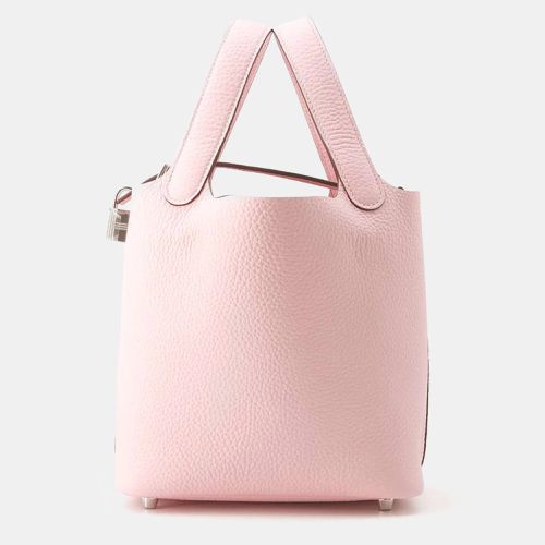 Rose Sakura Taurillon Clemence Picotin Lock bag Size PM - Hermes - Modalova