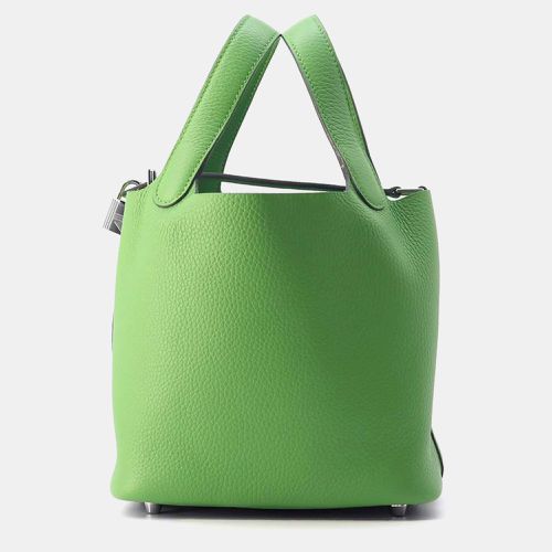 Vert Yucca Taurillon Clemence Picotin Lock bag Size PM - Hermes - Modalova