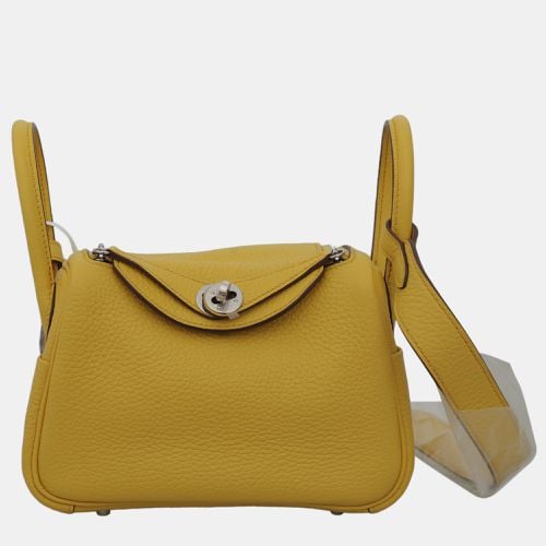 Sun Clemence Leather Mini Lindy Bag - Hermes - Modalova