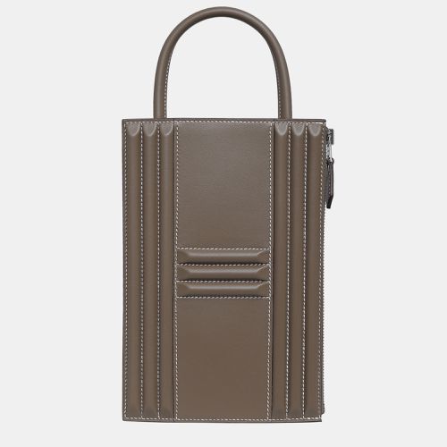 Etoupe Tadelakt Leather H Cadena Lock Bag - Hermes - Modalova