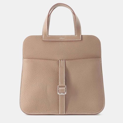 Halzan Etoupe Taurillon Clemence Size 25 bag - Hermes - Modalova