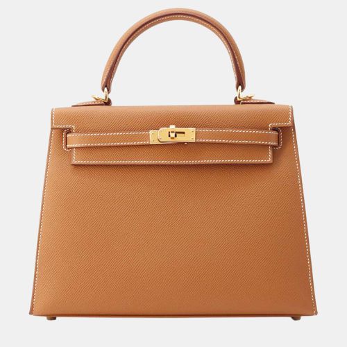 Kelly Sellier Gold Epsom Size 25 - Hermes - Modalova