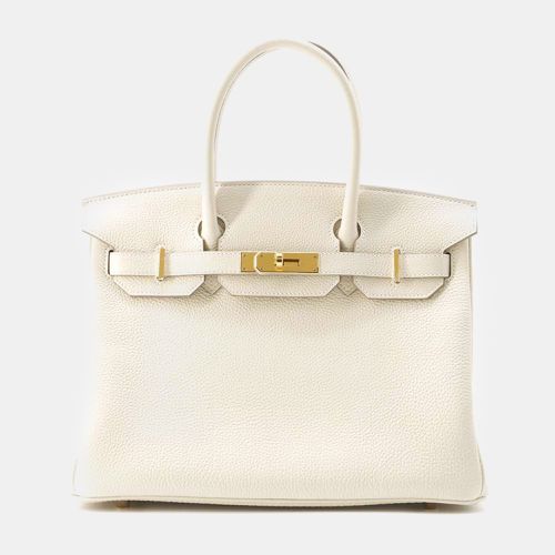 Ivory Togo Leather Birkin 25 Bag - Hermes - Modalova