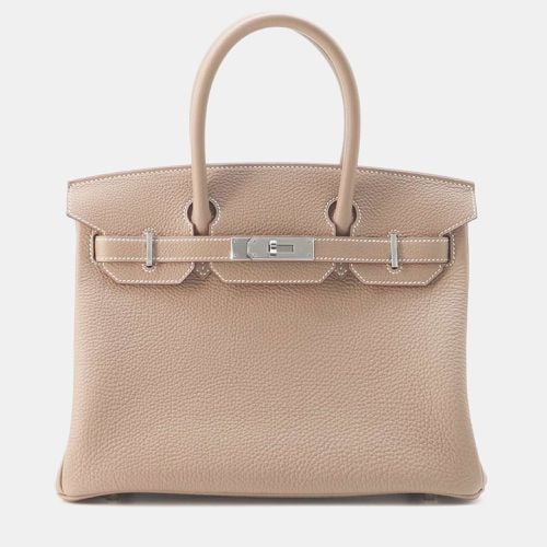 Etoupe Togo Leather Birkin 30 Tote Bag - Hermes - Modalova