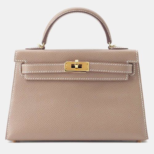 Etoupe Epsom Mini Kelly Do Top Handle Bags - Hermes - Modalova