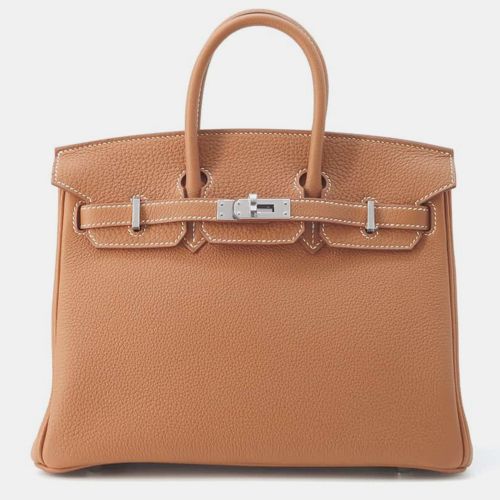 Gold Togo Leather Birkin 25 Tote Bag - Hermes - Modalova