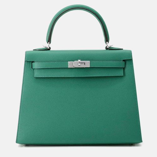 Kelly Sellier 25 Vert Vertigo Epsom Leather Shoulder Bag - Hermes - Modalova