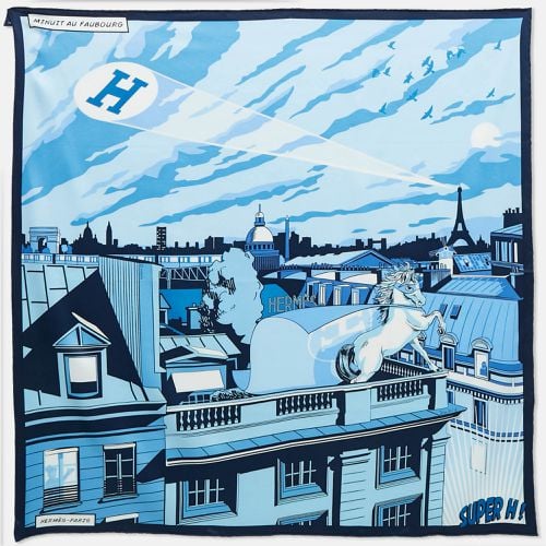 Minuit Au Faubourg 70 Silk Scarf - Hermes - Modalova