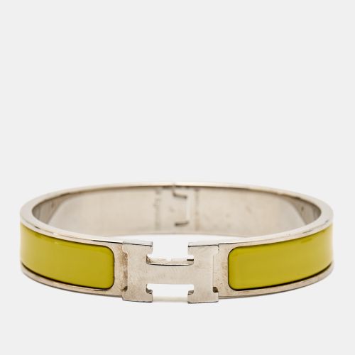 Clic H Enamel Palladium Plated Bracelet - Hermes - Modalova