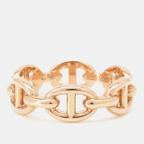 K Gold Chaine d'Ancre Anchene Ring Size PM/53/#13 - Hermes - Modalova