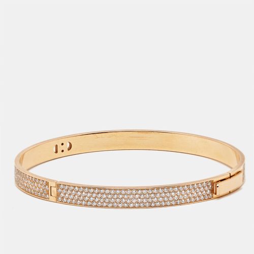H d'Ancre Diamond 18K Rose Small Model Bracelet - Hermes - Modalova