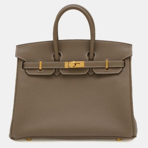 Etoupe Togo Birkin 25 Handbag - Hermes - Modalova