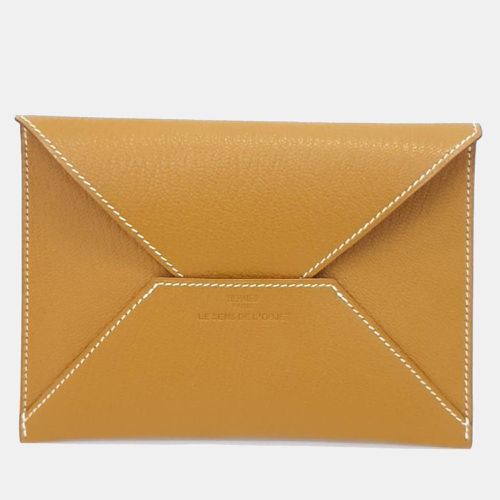 Natural Barenia Envelope Card Holder - Hermes - Modalova