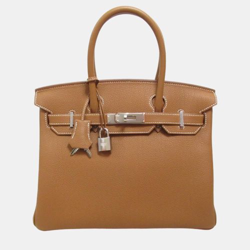 Birkin 30 Togo Leather Handbag Leather - Hermes - Modalova