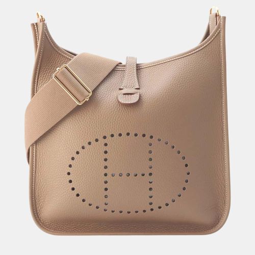 Evelyne3 Etoupe Taurillon Clemence Size PM - Hermes - Modalova