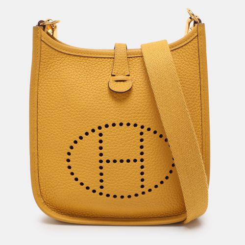 Jaune Ambre Taurillon Clemence Leather Evelyne 16 TPM Bag - Hermes - Modalova