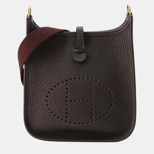 Ebene Taurillon Clemence Leather Evelyne TPM Crossbody Bag - Hermes - Modalova