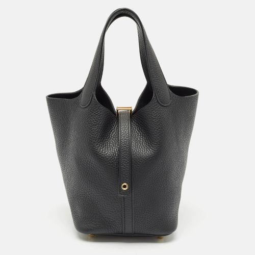 Hermès Noir Taurillon Clemence Leather Picotin Lock 18 Bag - Hermes - Modalova
