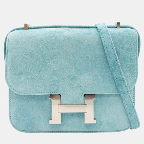 Hermès Doblis Constance 18 in Bleu Atoll with PHW Bag - Hermes - Modalova