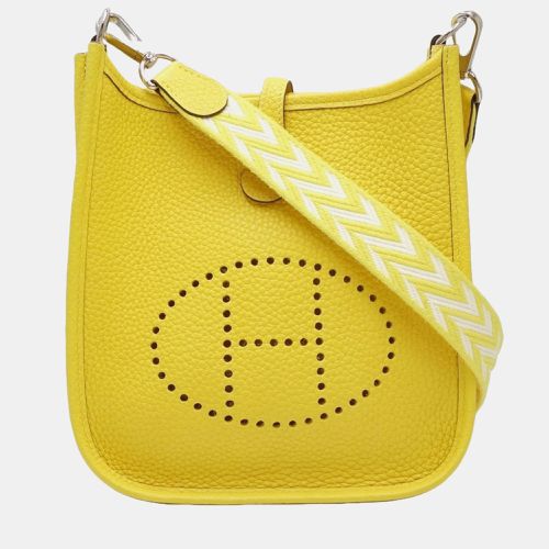 Evelyn TPM Crossbody Shoulder Bag Taurillon Clemence Jaune Naple 450189 - Hermes - Modalova