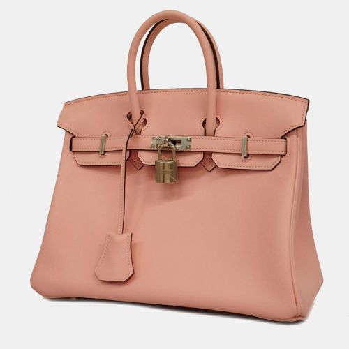 Rose Sakura Swift Leather Birkin 25 Tote Bag - Hermes - Modalova