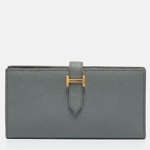 Vert Amande Epsom Leather Bearn Gusset Wallet - Hermes - Modalova