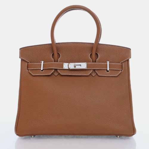 Hermes Gold Togo Birkin 30 Handbag - Hermes - Modalova