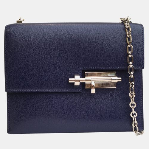 Bleu Saphir Chevre Mysore Verrou Mini Bag - Hermes - Modalova