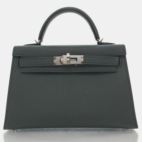 Vert Amande Epsom Mini Kelly Handbag - Hermes - Modalova