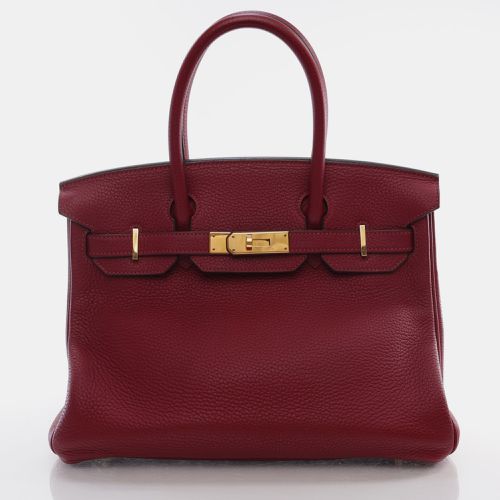 Rouge Garnet Togo Birkin 30 Handbag - Hermes - Modalova