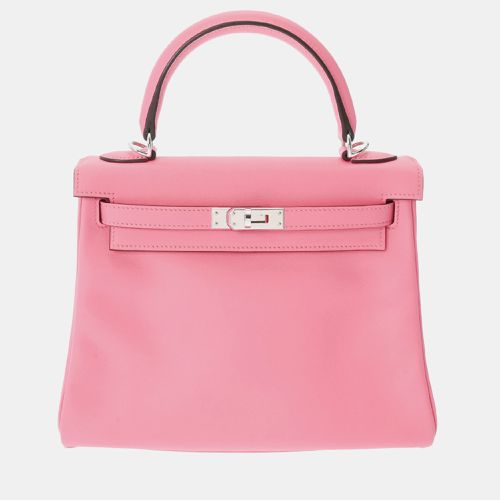 Rose Azalee Togo Leather Kelly 28 Tote Bag - Hermes - Modalova