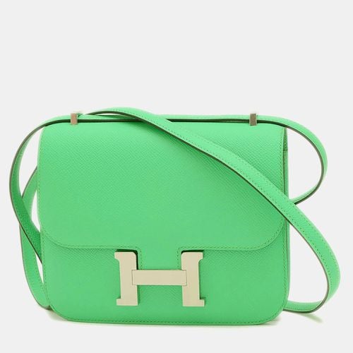 Vert Comic Epson Constance 18 Miroir Shoulder Bag - Hermes - Modalova