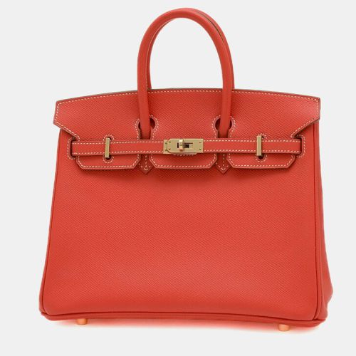 Rose Jaipur Epsom Leather Birkin 25 Tote Bag - Hermes - Modalova