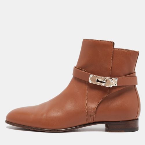 Brown Leather Neo Ankle Length Boots 38 - Hermes - Modalova