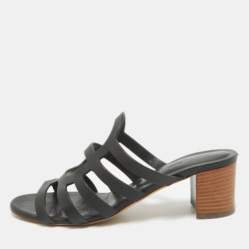 Leather Celena Slide Sandals Size 40 - Hermes - Modalova