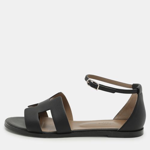 Leather Santorini Flat Sandals Size 39 - Hermes - Modalova