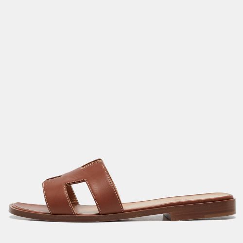 Leather Oran Slide Sandals Size 36 - Hermes - Modalova