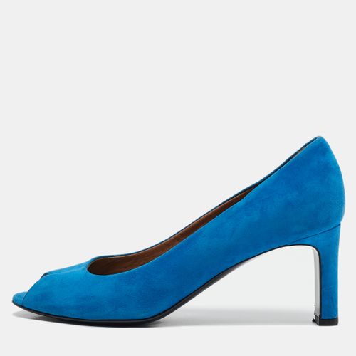 Suede Peep Toe Pumps Size 38.5 - Hermes - Modalova